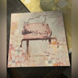 Elegant Pink Floral Art Canvas